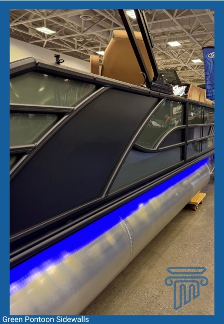 Green Sidewalls on Pontoon, a common theme in 2025