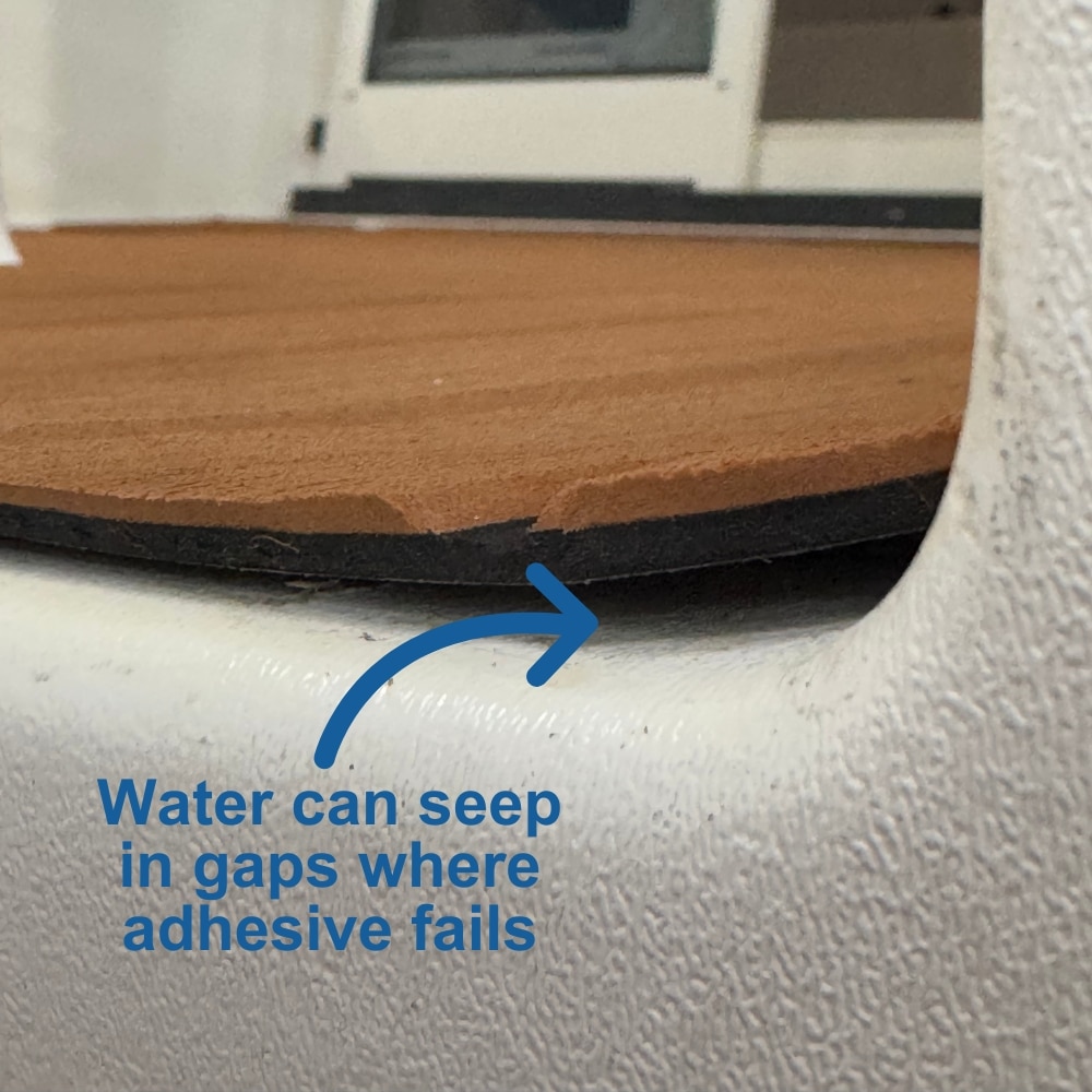 Adhesive Failure Causing Gap Under EVA Foam